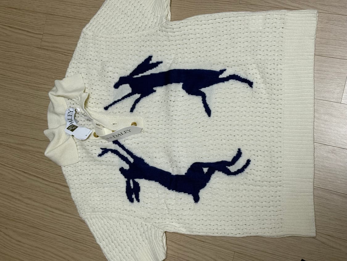 S.S. DALEY(에스에스 데일리) 래빗 니트 폴로 셔츠-M 상품이미지1