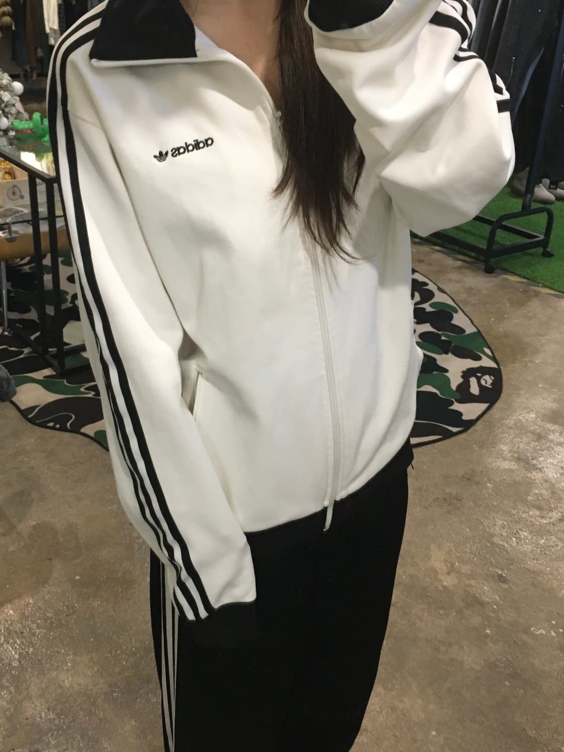 아디다스 베켄바우어 화이트 트랙탑 M 상품이미지7