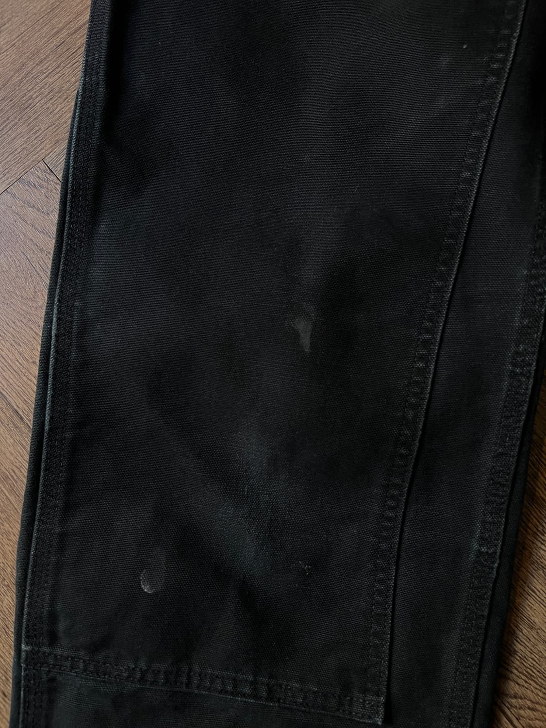 [31]칼하트 USA 빈티지 페이딩 블랙 더블니 워크 팬츠 상품이미지4