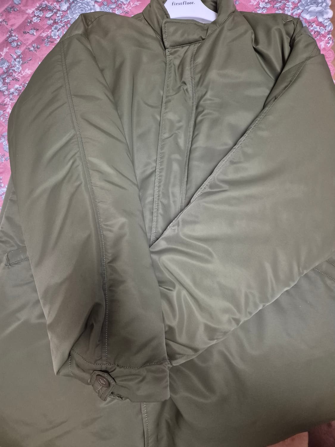 자바나스 에센셜 피쉬테일 덕다운 롱패딩 카키색 M 상품이미지1