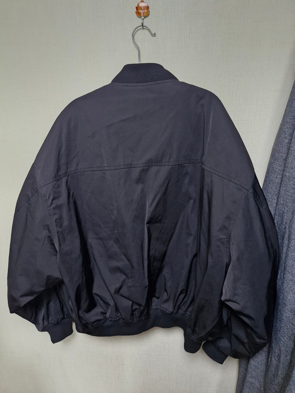 빅사이즈 오버핏 패치 항공점퍼 110-115 상품이미지4