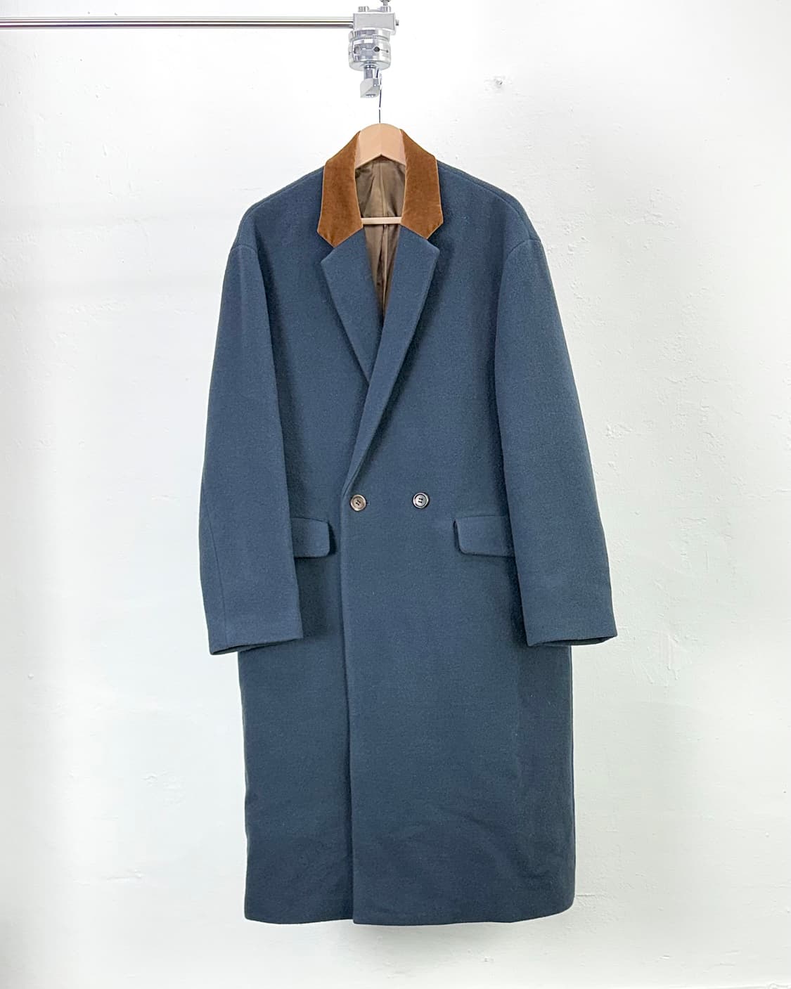 언더커버 18aw 도비 체스터 더블 울 코트 상품이미지1