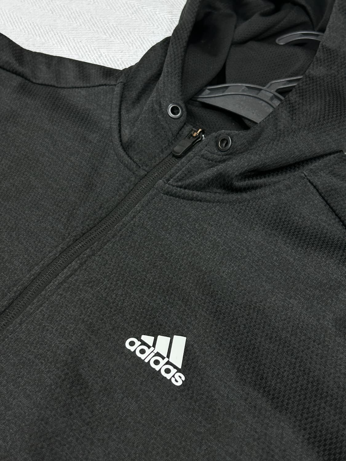 아디다스 기능성 클리마웜 후드집업 남성 XL 105 다크그레이 상품이미지8