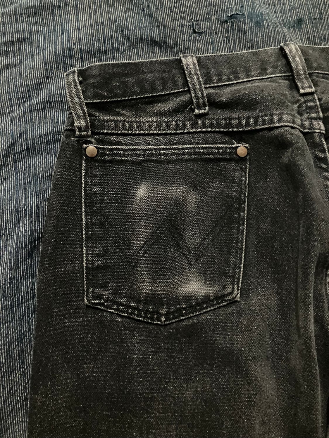 🇺🇸 90s USA 빈티지 랭글러 13MWZWK 블랙 데님 팬츠 상품이미지5