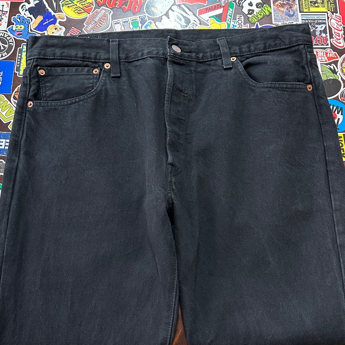 리바이스 501 블랙 진 데님 팬츠 36 상품이미지4
