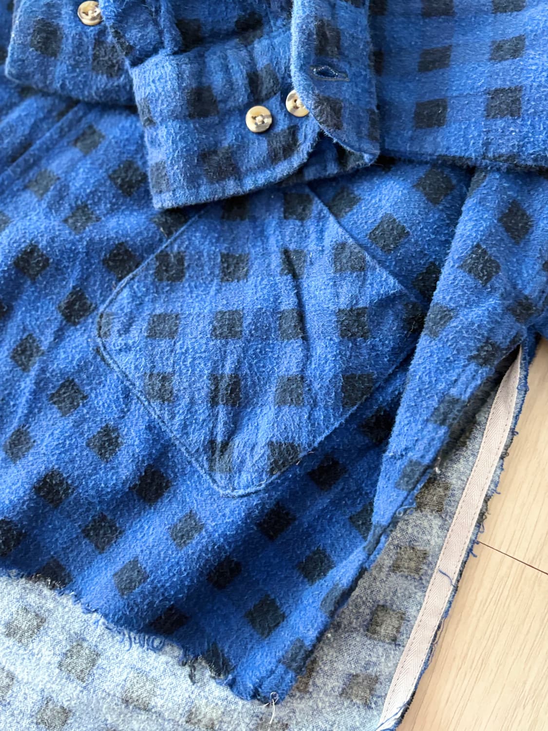 올드파크 old park 리메이크 체크셔츠 상품이미지5