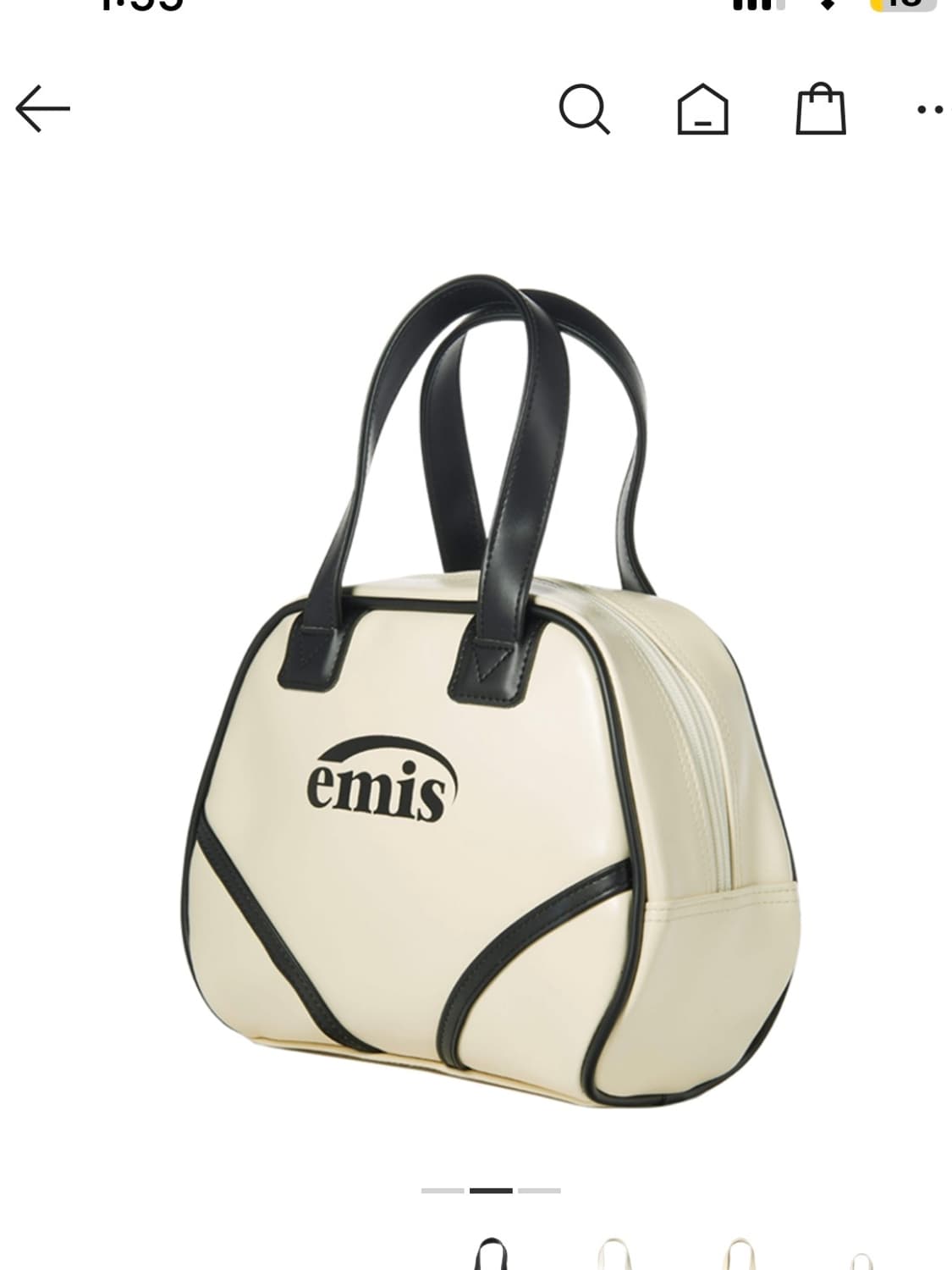 Emis 이미스 빈티지 토트백 아이보리 상품이미지2