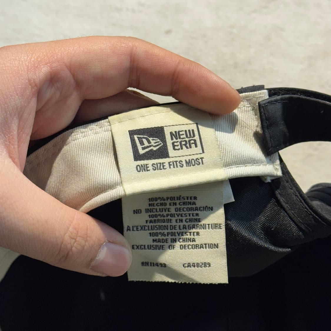 피어오브갓 x 뉴에라 레트로 볼캡 블랙 (OS) 에센셜 상품이미지7