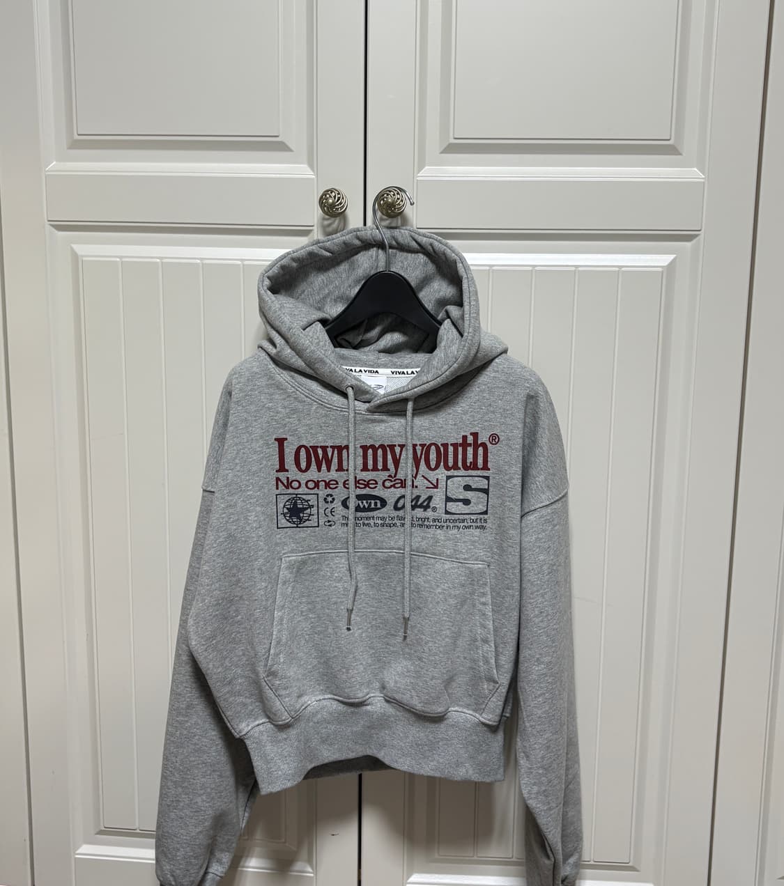 비바라비다 Own Youth 우먼 세미 크롭 후드 상품이미지1