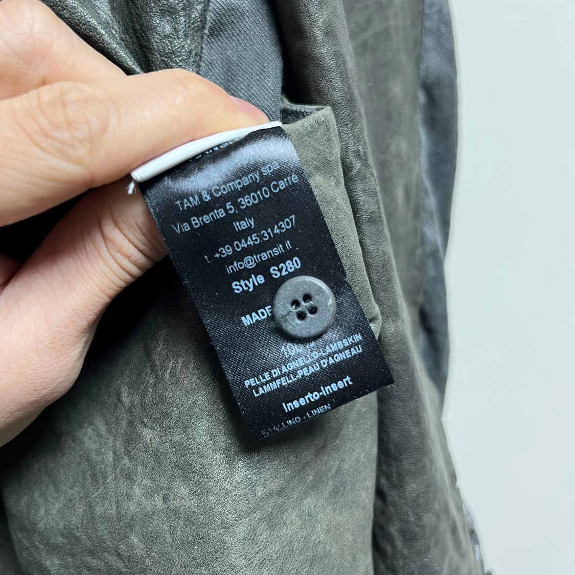 트랜짓 수소봉제 스탠드카라 램스킨자켓 상품이미지10