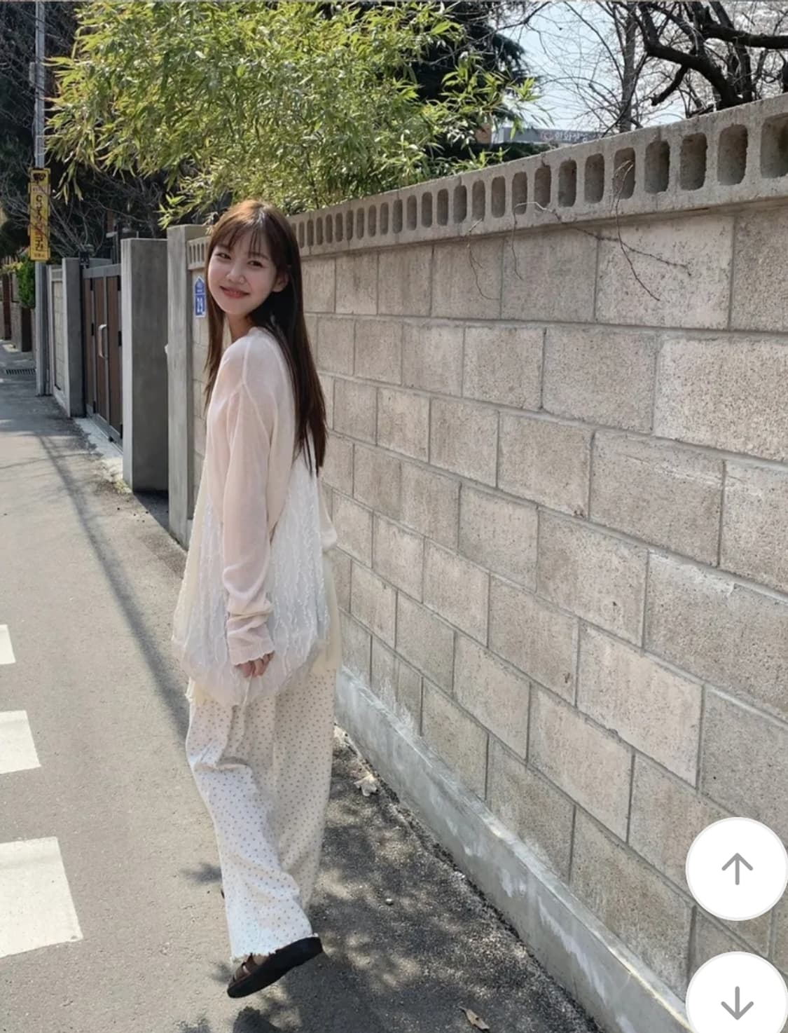 [새상품] 데일리마켓 잔꽃 팬츠 레이어드바지 상품이미지4