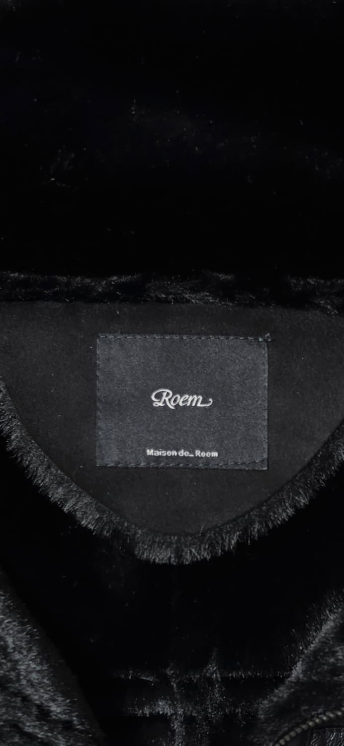 Roem 무스탕 자켓 블랙 M 상품이미지3