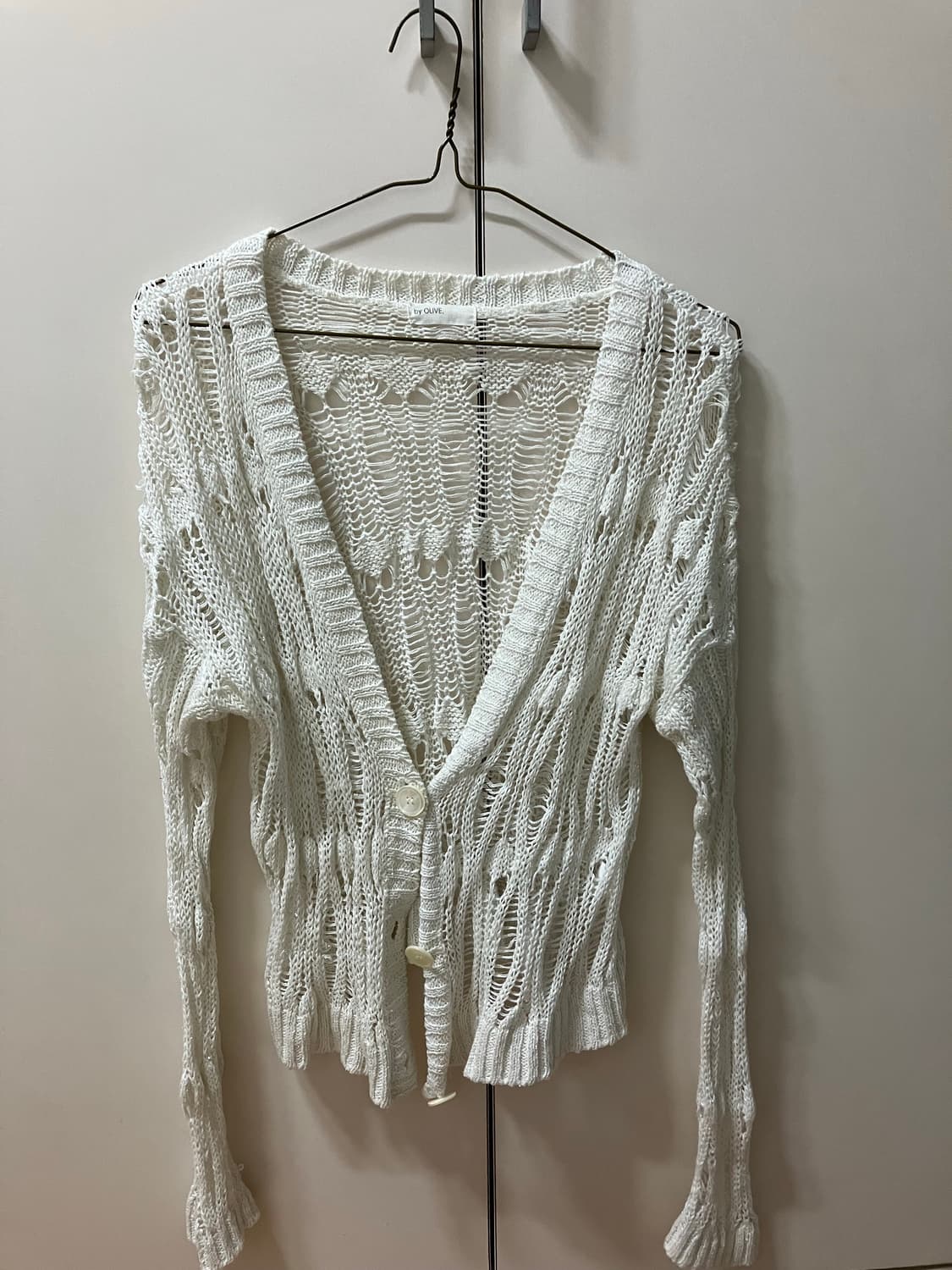 빈티지 페어리 가디건 그물가디건 펀칭 니트 큐빈티지 큐빈 상품이미지1