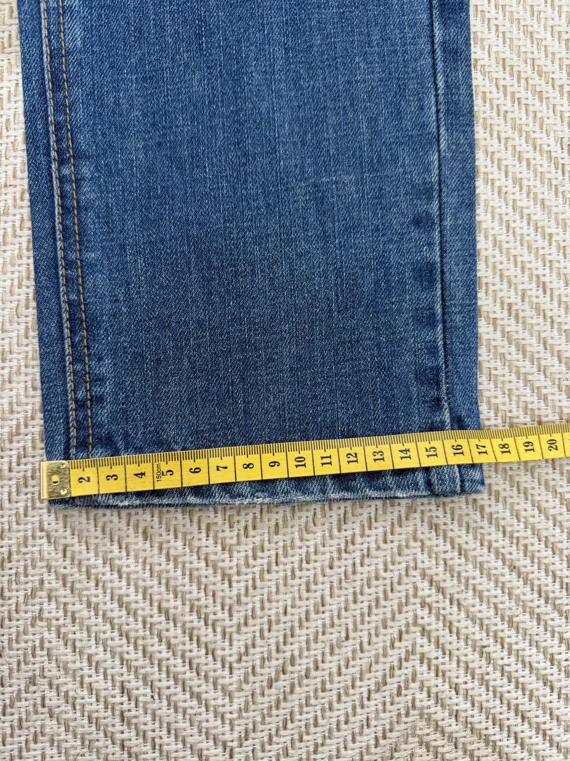 정품) 럭키슈에뜨 패치 데님 청바지 36(26) 상품이미지10