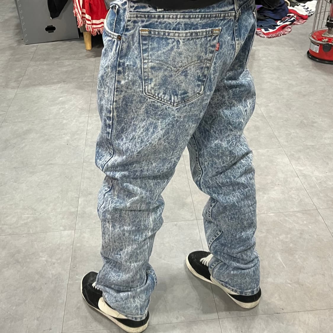 90s USA Levis506 워싱진 (37”) 상품이미지10
