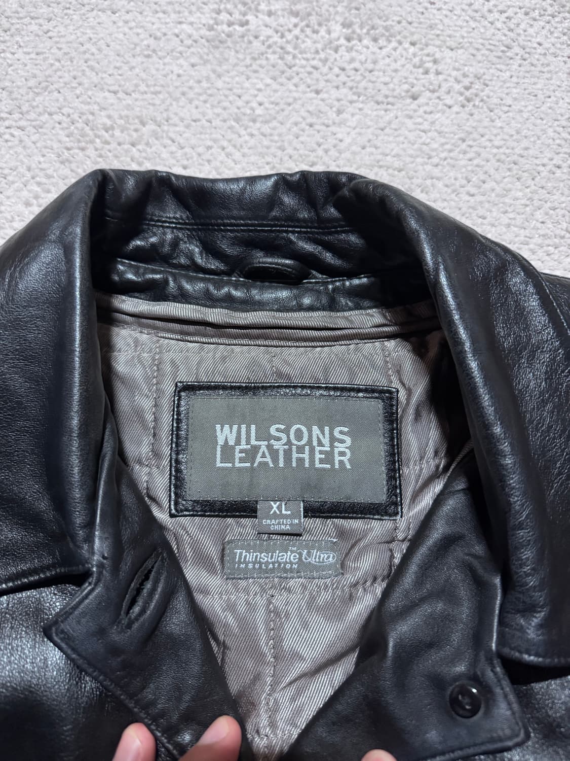 윌슨 레더 양가죽 레더코트 L 상품이미지7