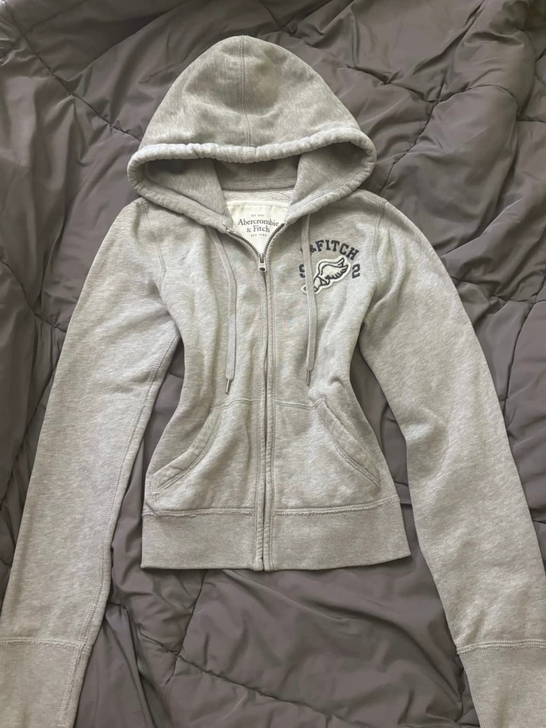 아베크롬비 그레이 후드집업 상품이미지1