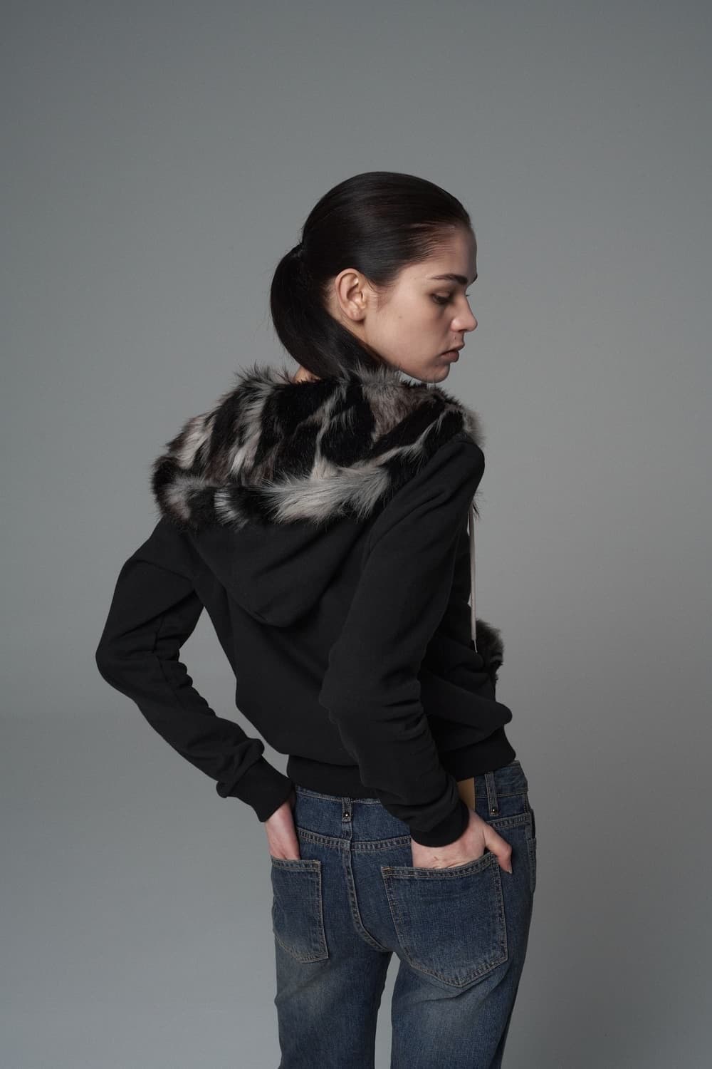 세틀포문 퍼 후드집업 상품이미지2