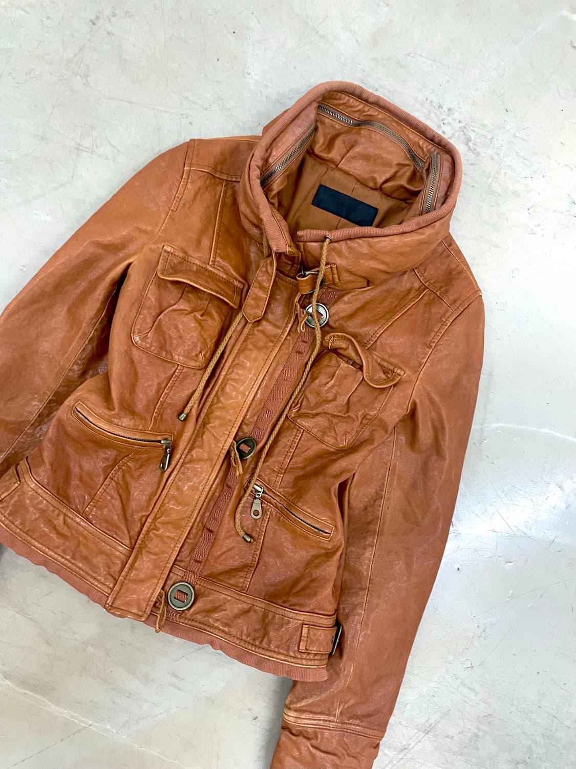  sheepskin brown leather jacket 상품이미지3