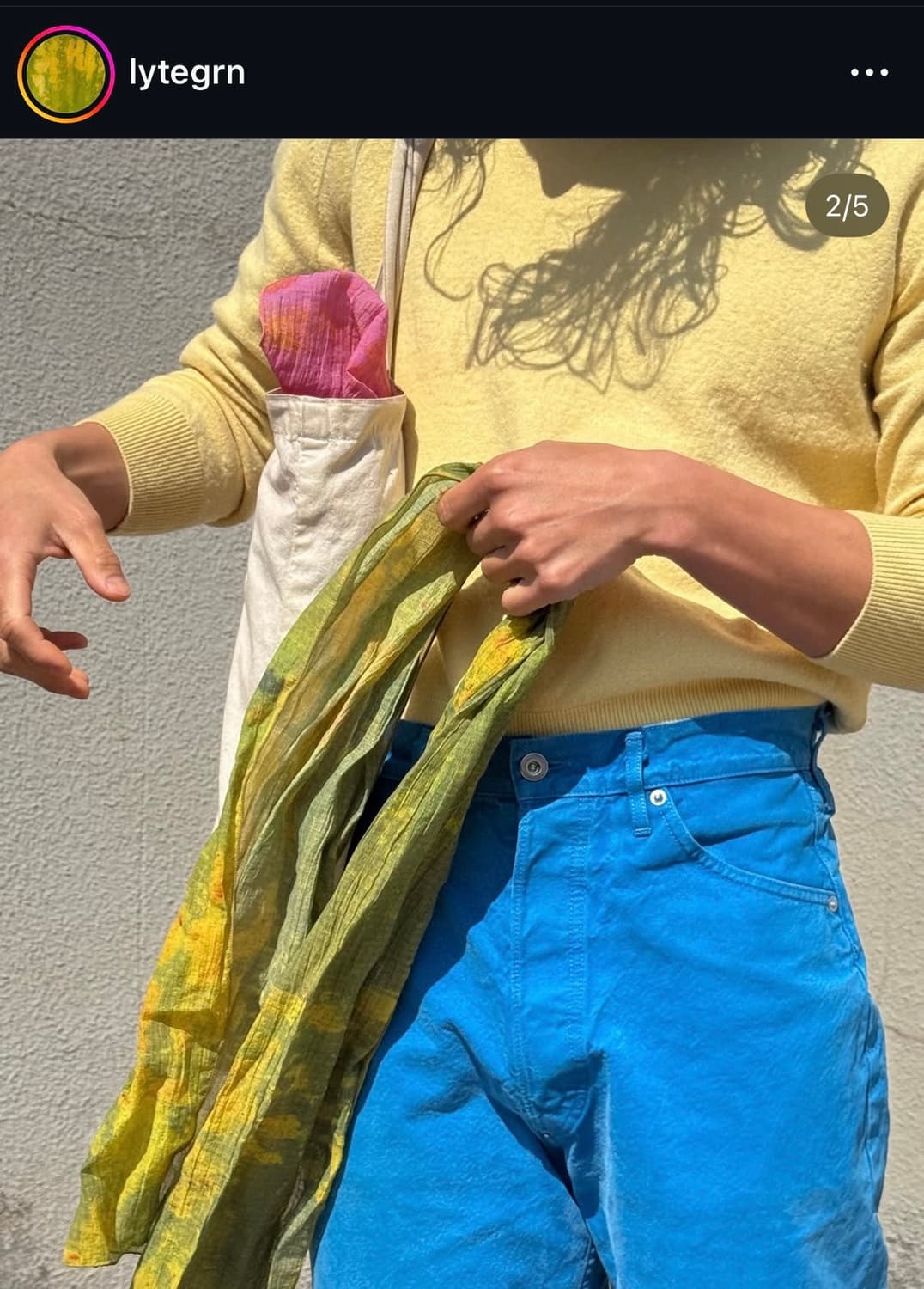 라이트그린 스카프 상품이미지2