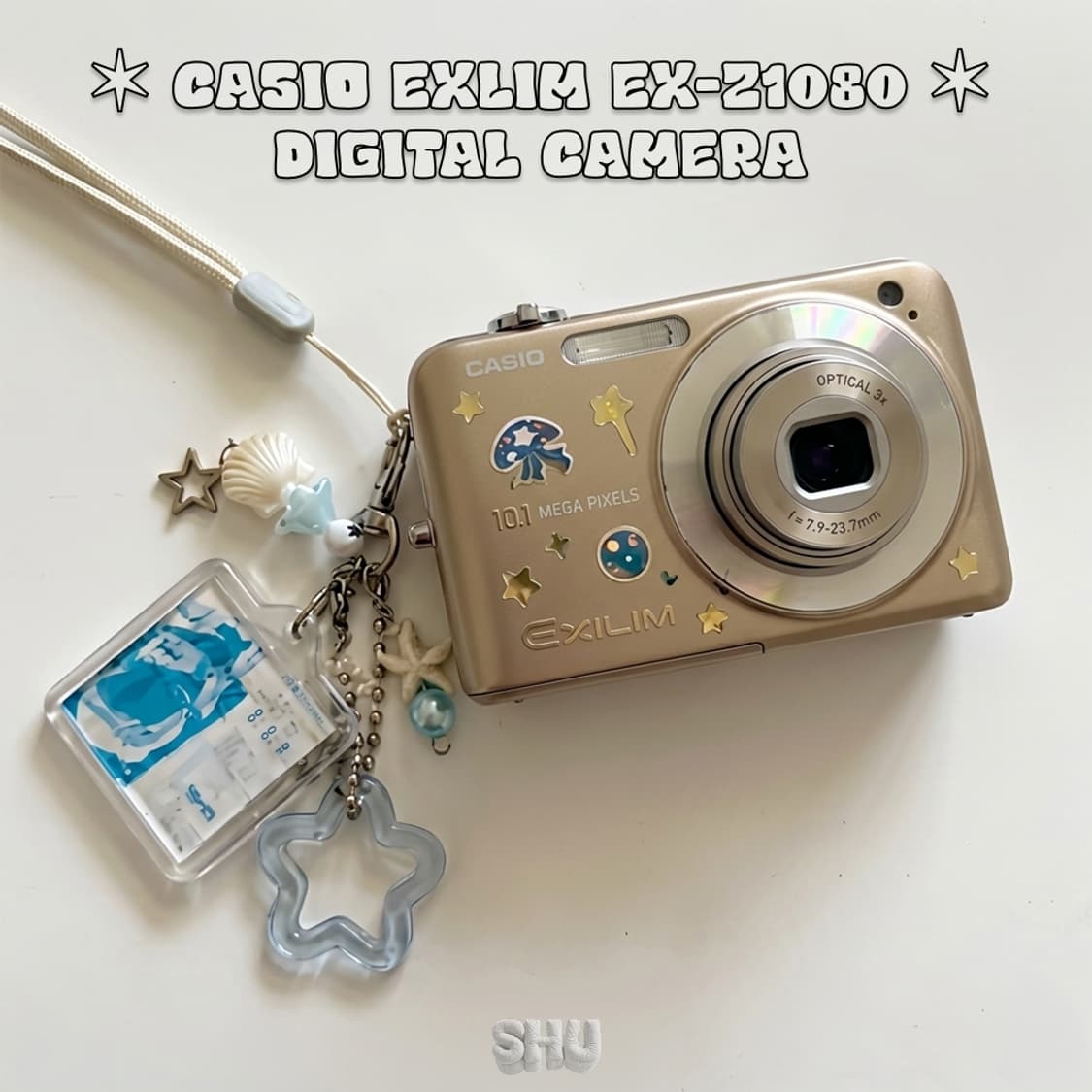 카시오 엑슬림 EX-Z1080 빈티지 카메라 디카 골드 상품이미지2