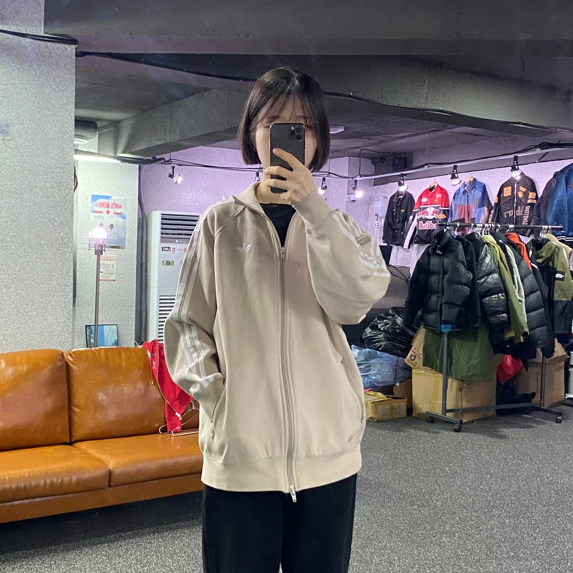 아디다스 파이어버드 베이지 스케이트 자켓 B3428 상품이미지1