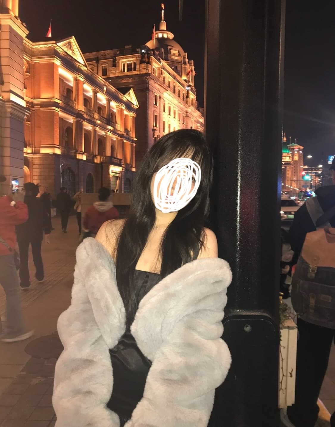 회색 퍼 자켓  상품이미지1