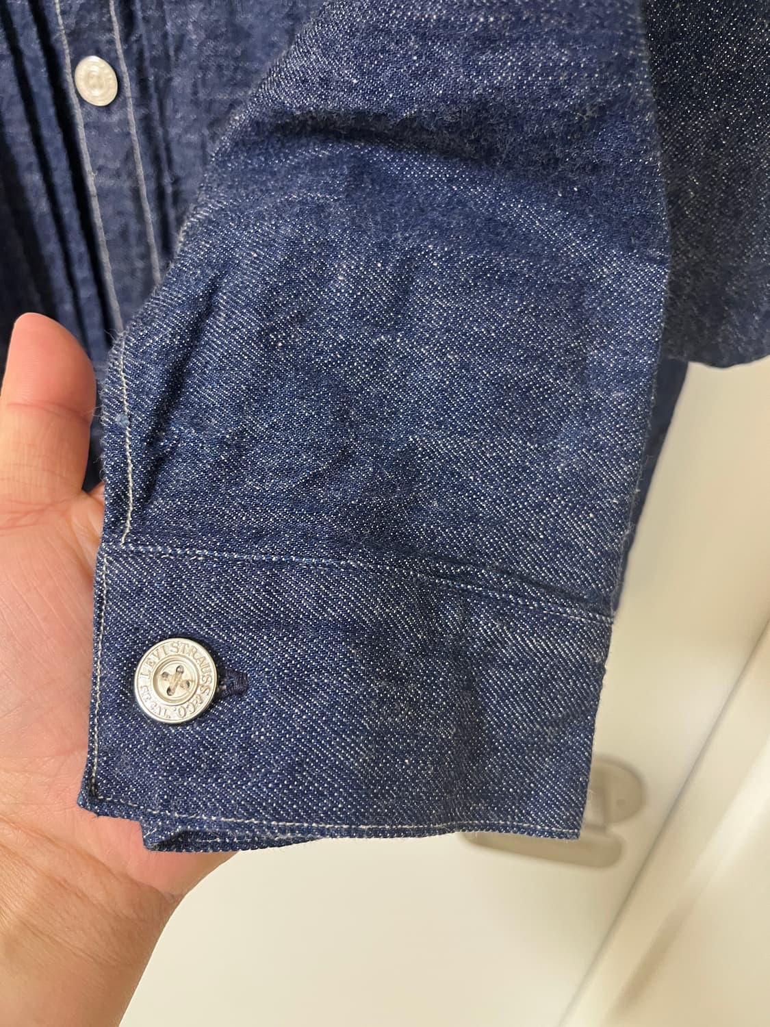 리바이스빈티지클로딩 Lvc 1879 플리츠 블라우스 XL 44사이즈 상품이미지4