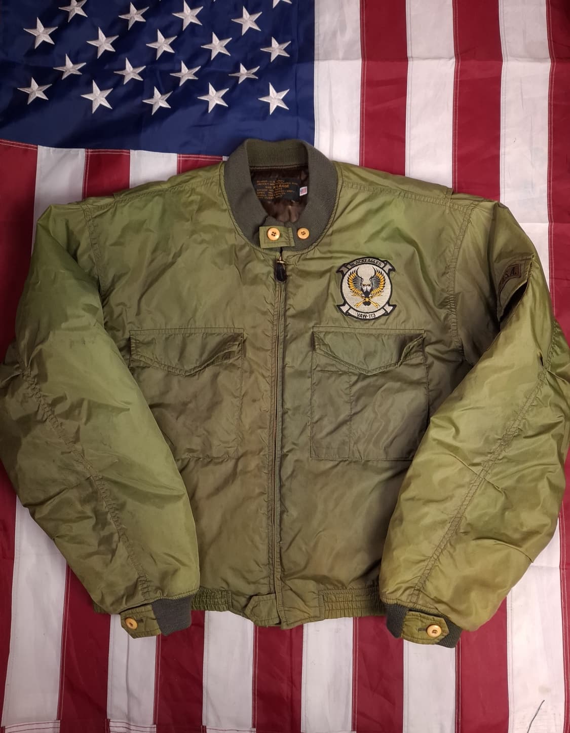 빈티지 미해군 G-8 복각 나일론 웹 항공 자켓 상품이미지1