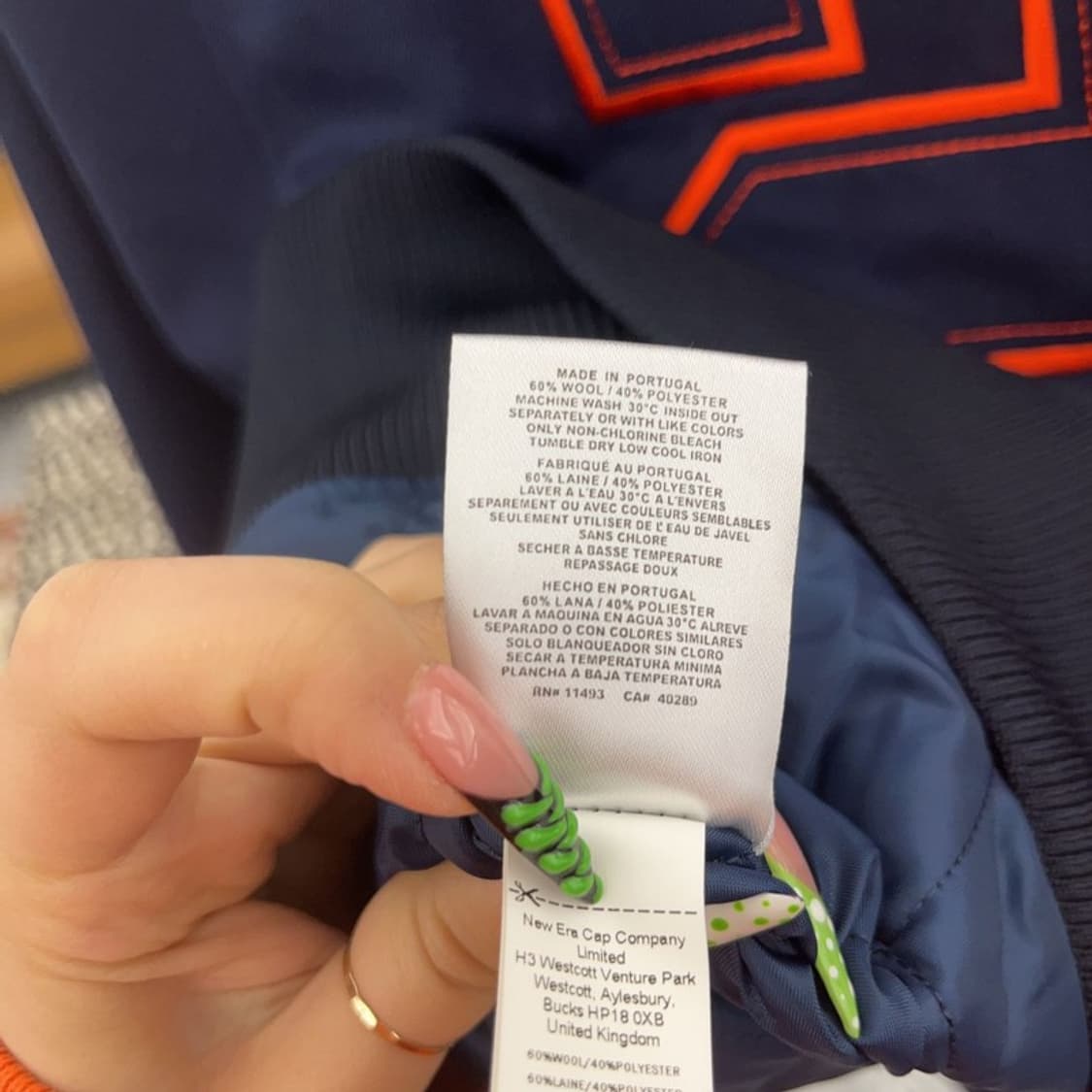 뉴에라 올드스쿨 키치 시카고 베어스 바시티 자켓 M C08901 상품이미지6