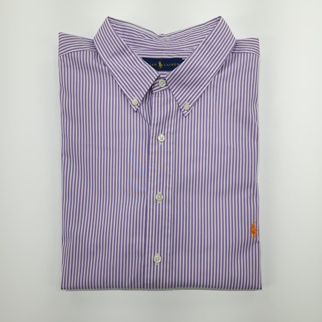 CN823 3XLT 폴로 랄프로렌 퍼플 스트라이프 긴팔 셔츠 남방 상품이미지9