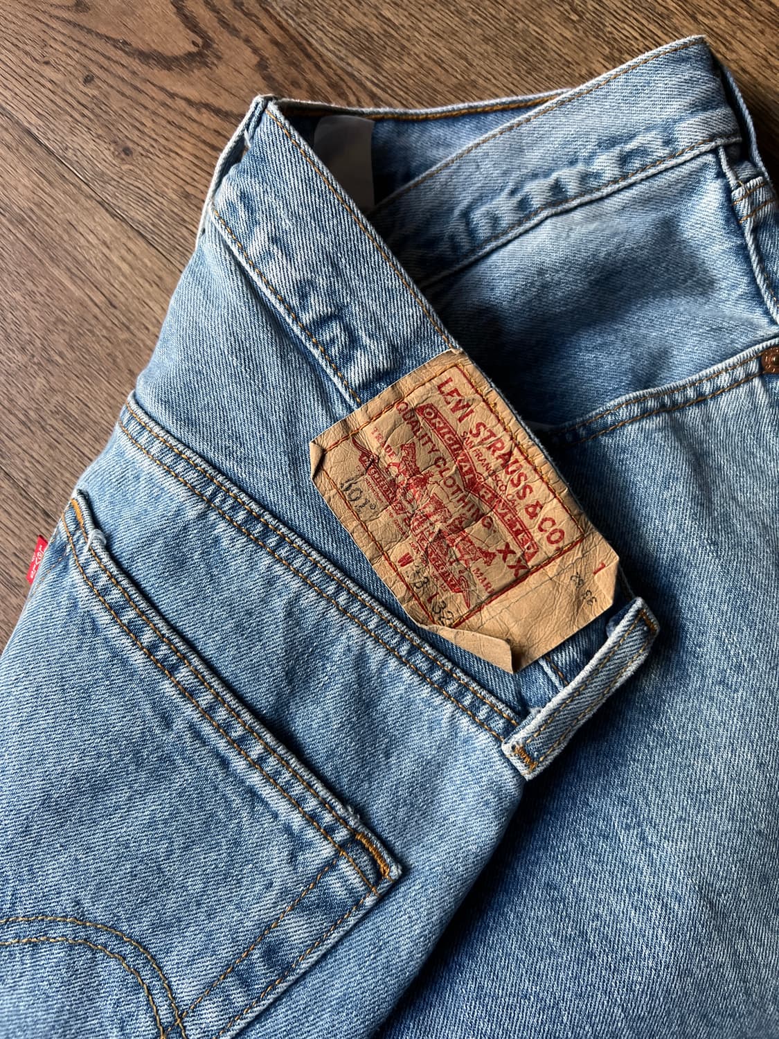 [33]00's 리바이스 USA 501 스트레이트핏 데님 팬츠 상품이미지5