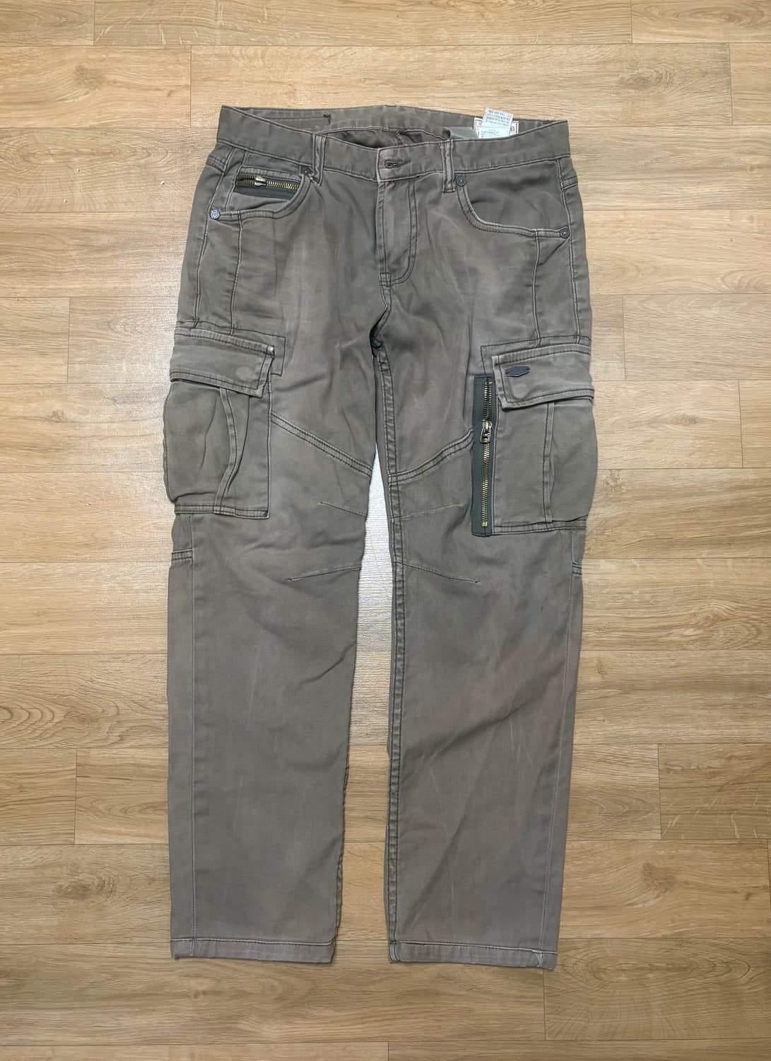 버커루 고스펑크 갸루 브라운 카고 팬츠 상품이미지2