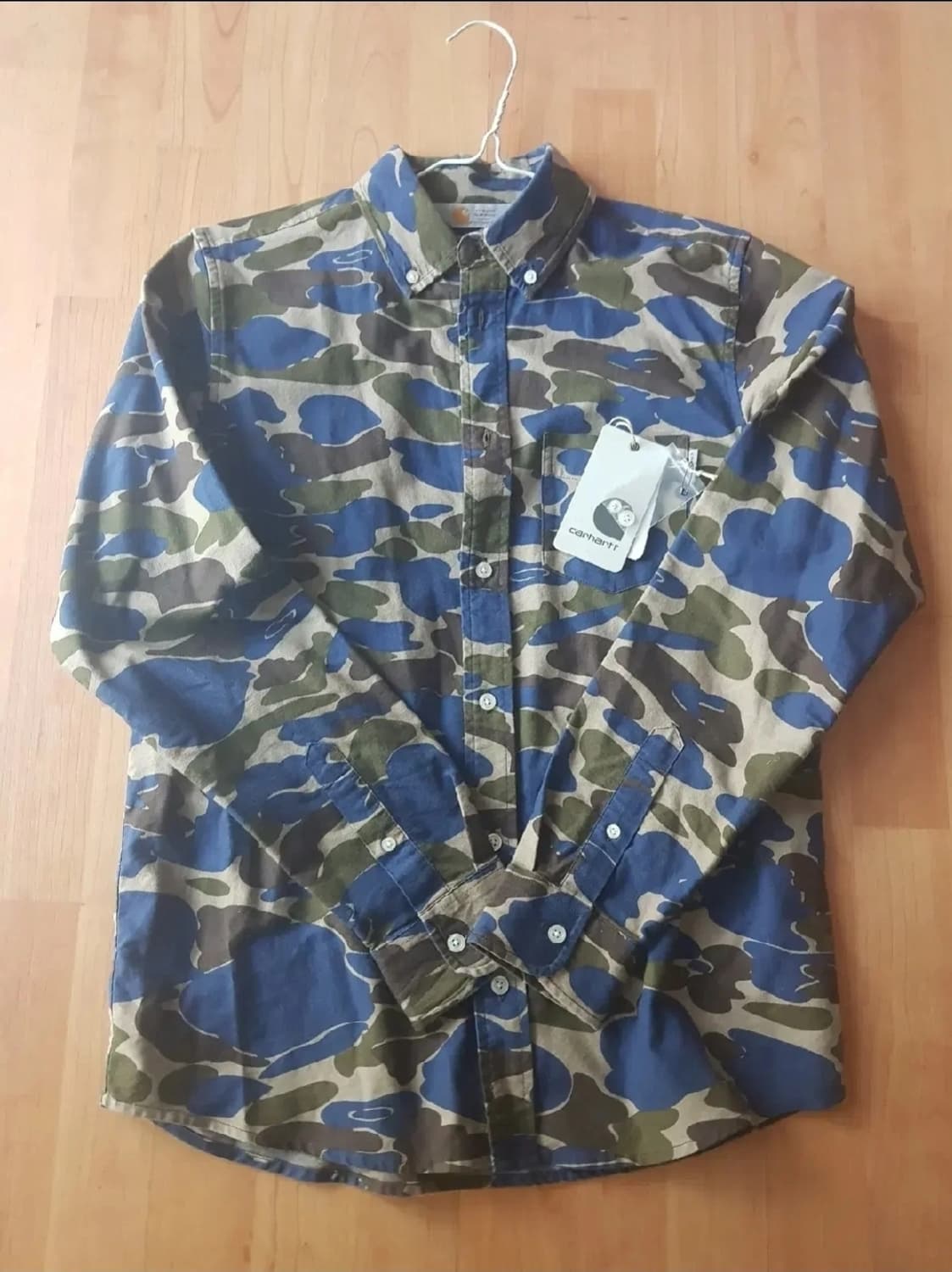 칼하트WIP 블루 카모 셔츠 상품이미지2