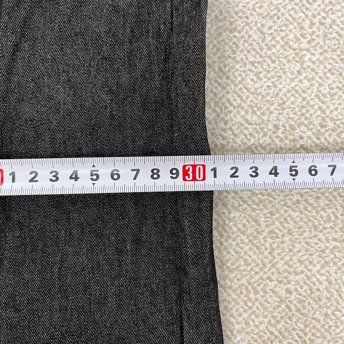 [2XL] 고급 와이드핏 흑청 데님 청바지 0116M1 상품이미지6