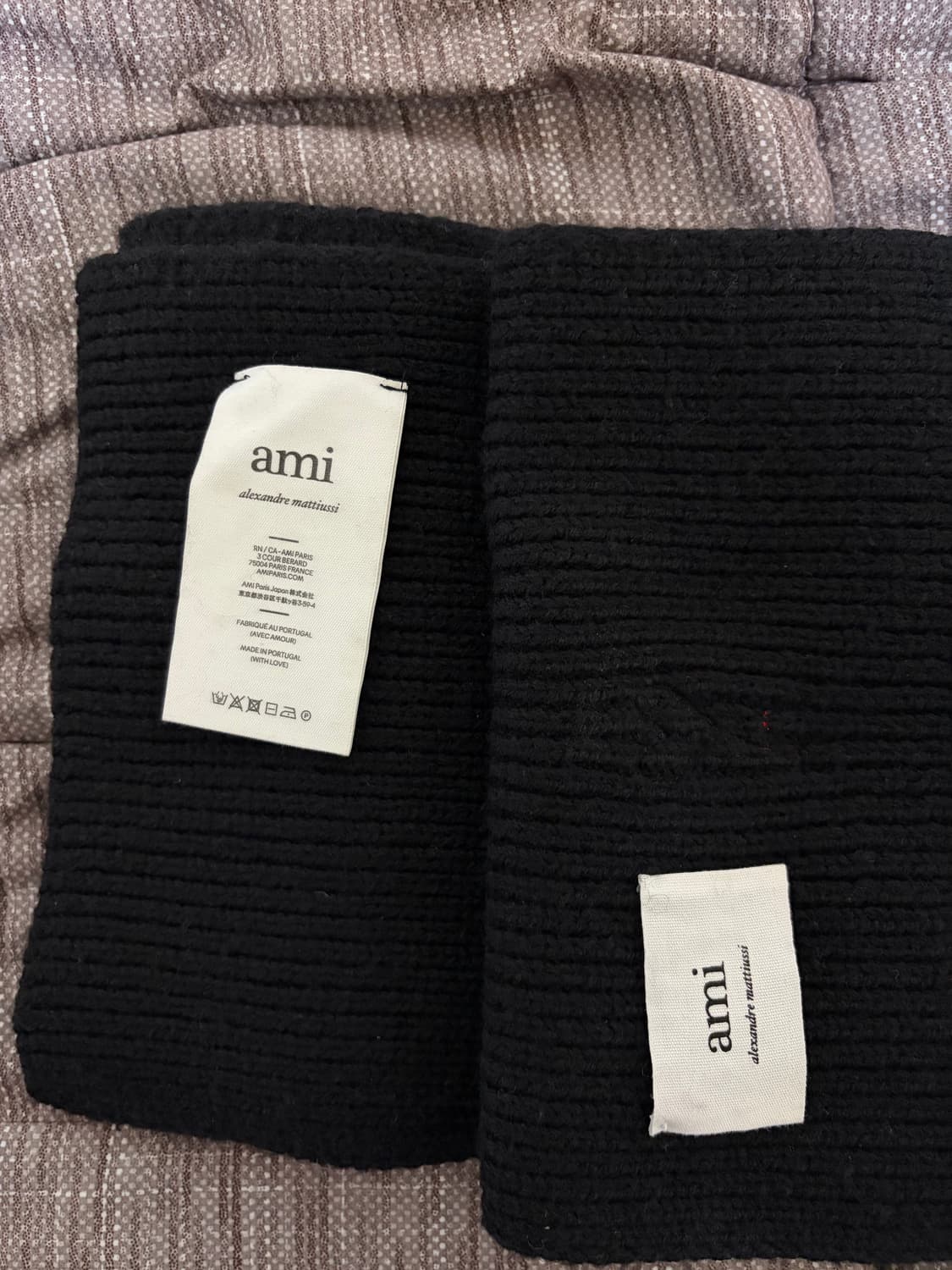 아미 스몰로고 울 롱머플러 상품이미지4