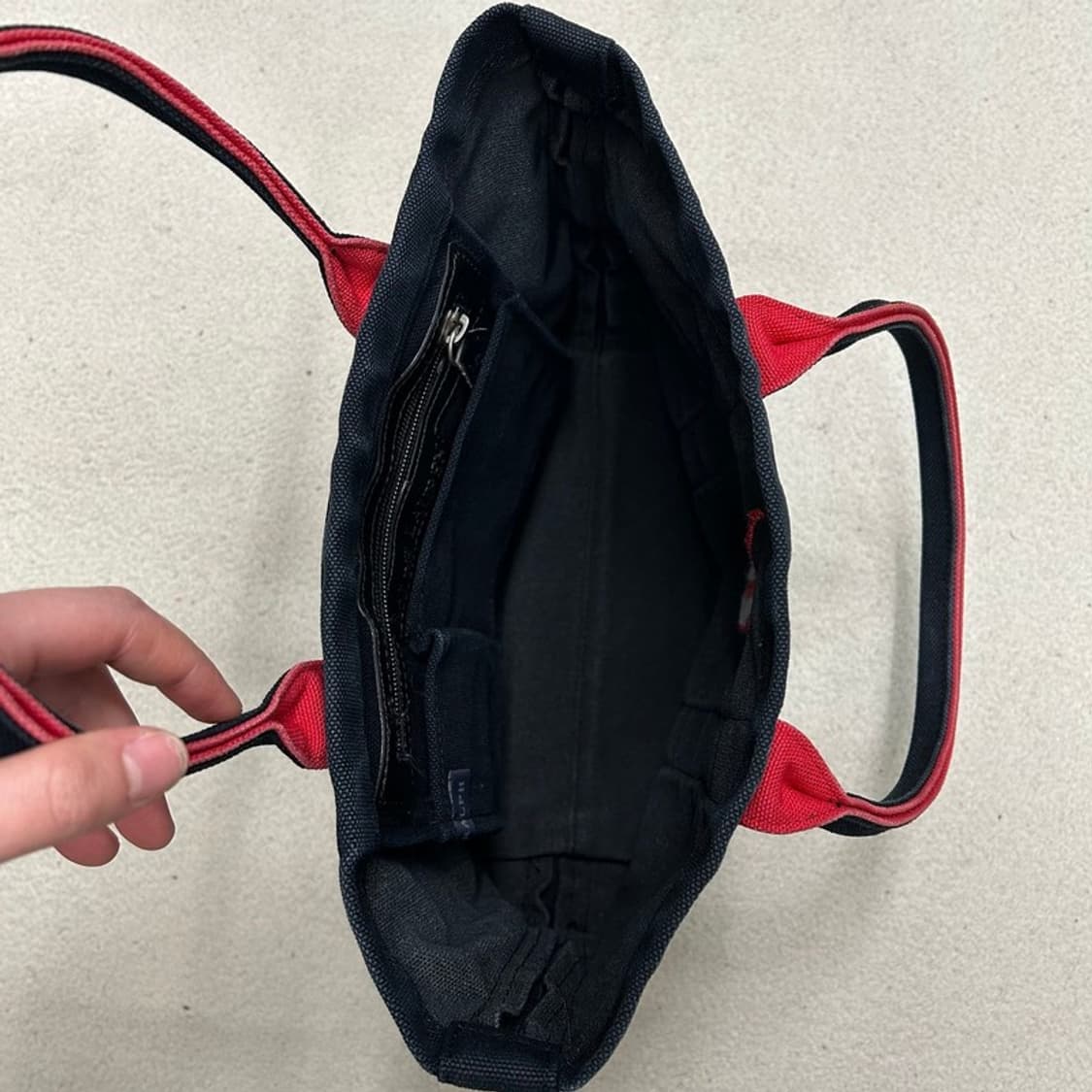 폴로랄프로렌 블랙 캔버스 빅포니 도트백 상품이미지5