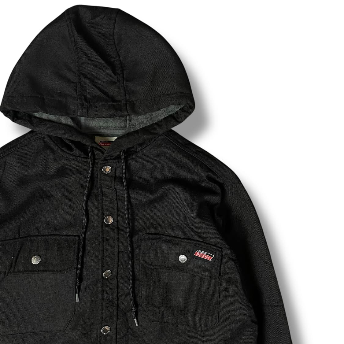 디키즈 버튼 블랙 후드 집업 자켓 M 상품이미지3