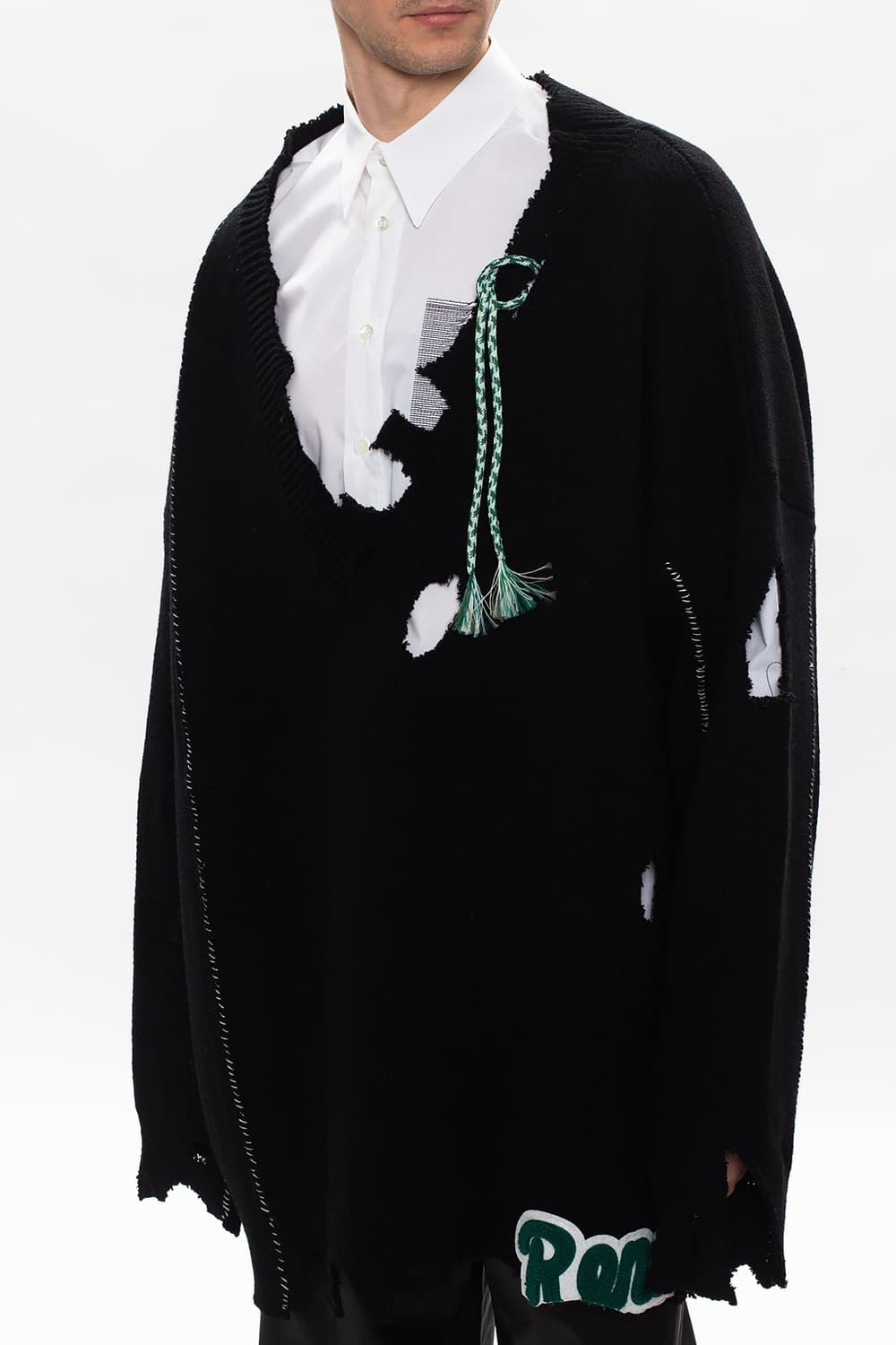 라프 시몬스 아카이브리덕스 V넥 오버사이즈 니트 80% 상품이미지5