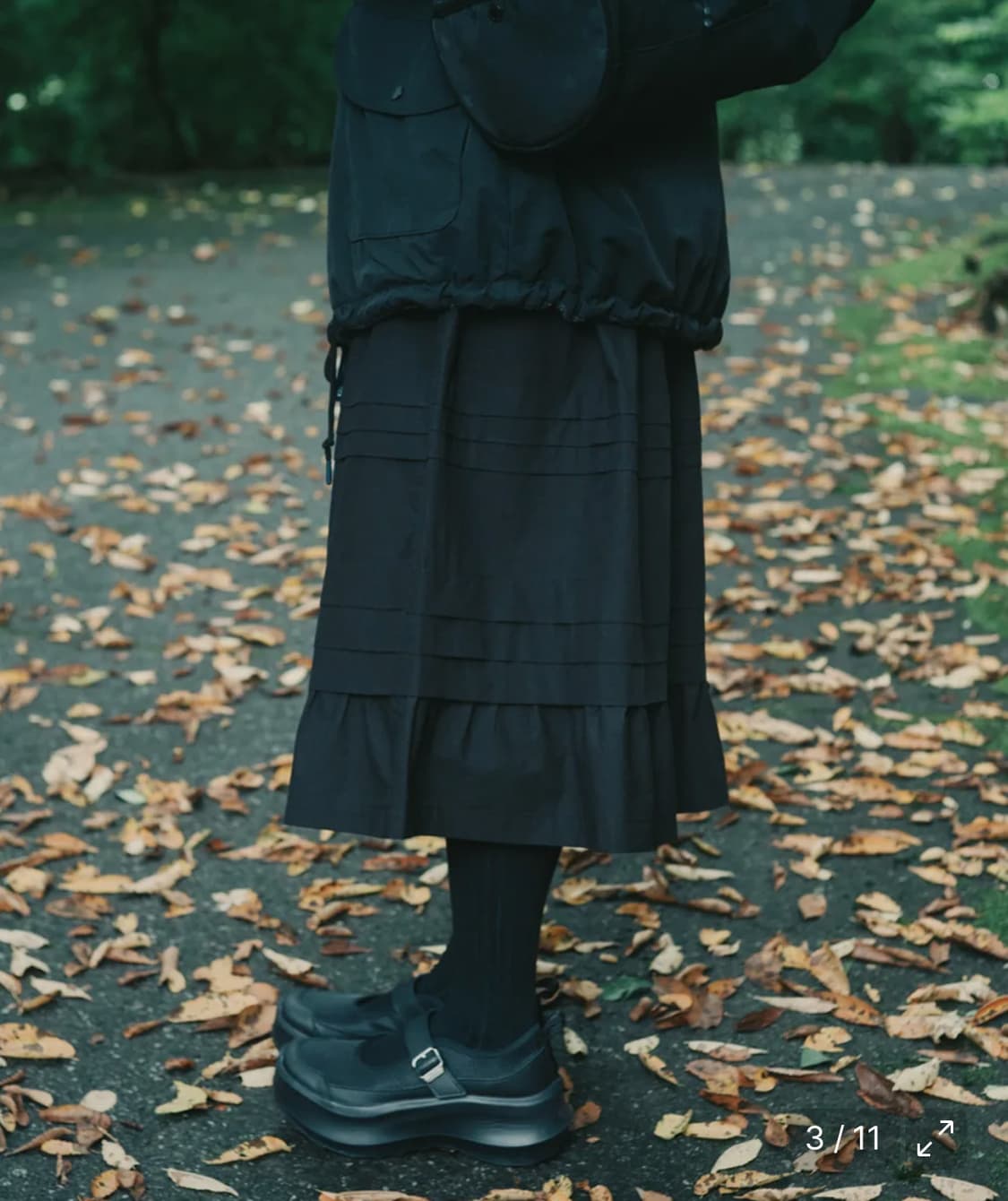 [오헤시오 X 노티카] 프릴 스커트 블랙 상품이미지4