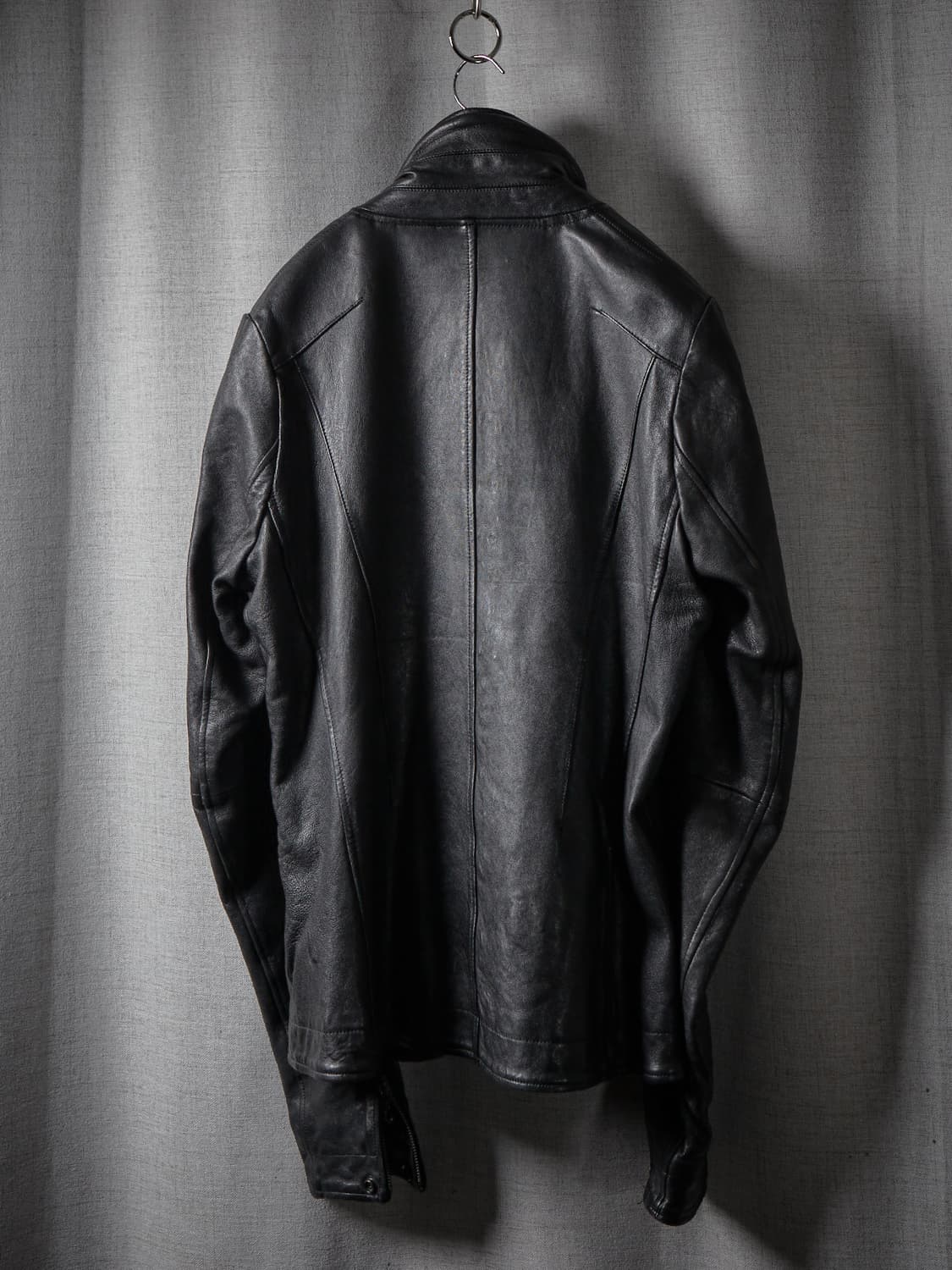 Julius SS12 사선 레더 자켓 상품이미지5