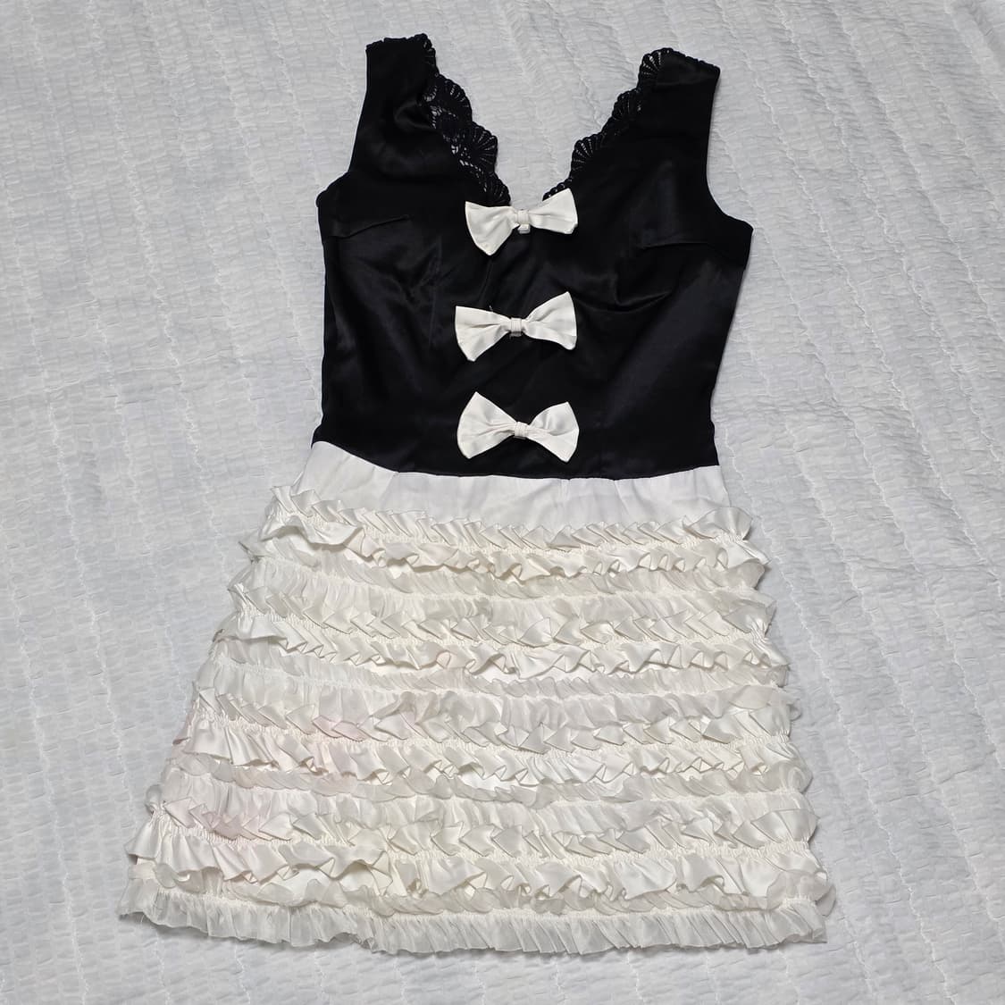 공겜여주st 리본레이스 발레코어 셔링 캉캉원피스 상품이미지1