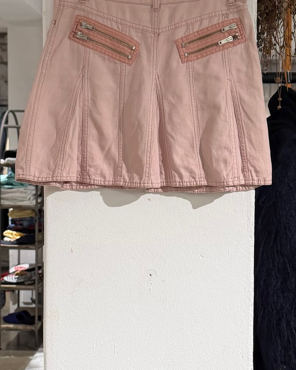 씨 바이 끌로에 핑크 데님 지퍼디테일 미니스커트 상품이미지6