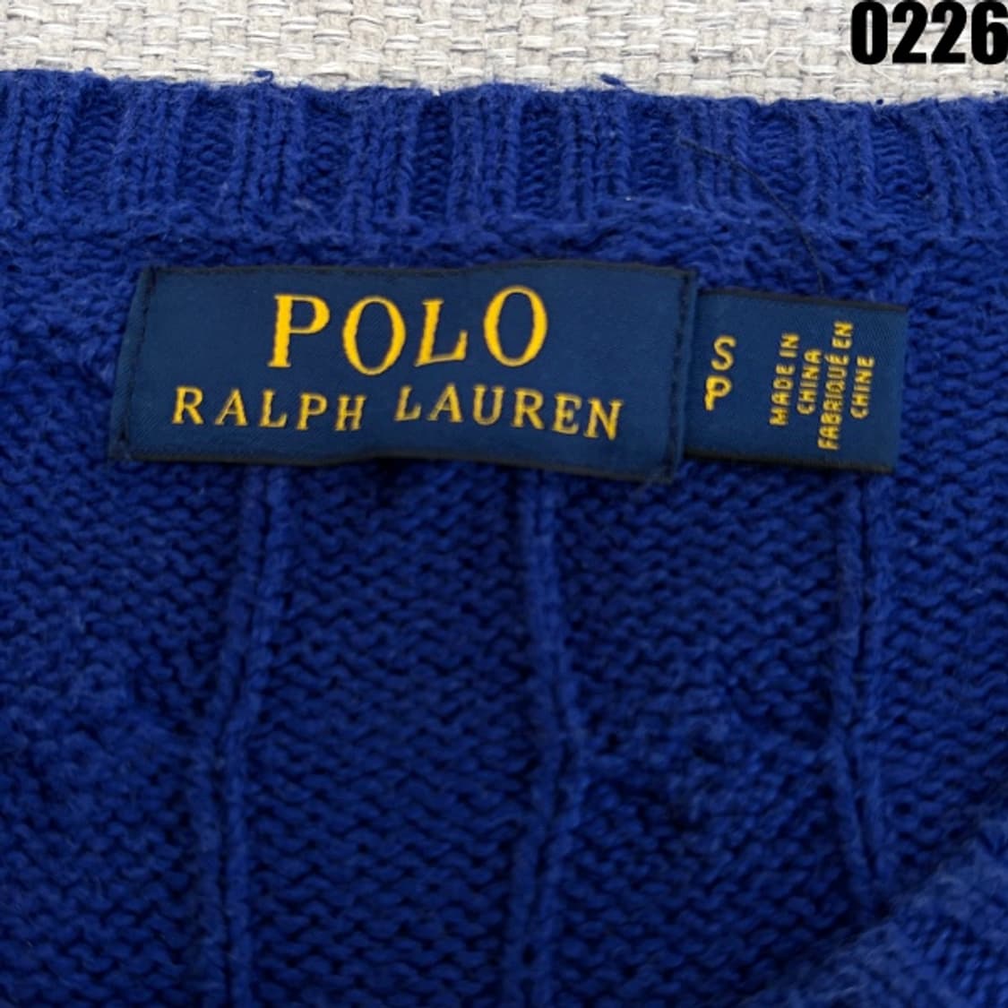 폴로 랄프로렌 케이블 코튼 니트 스웨터 S 0226 상품이미지3