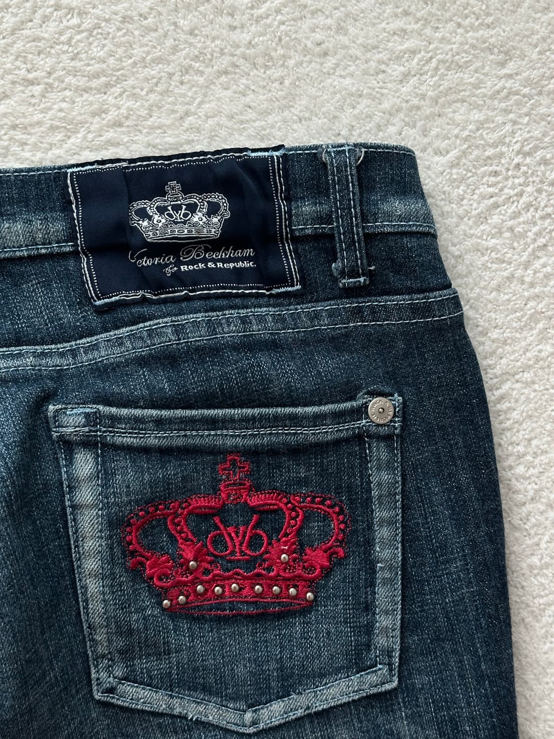 00's 빅토리아 베컴 X 락앤리퍼블릭 부츠컷 데님팬츠 y2k 갸루 상품이미지6