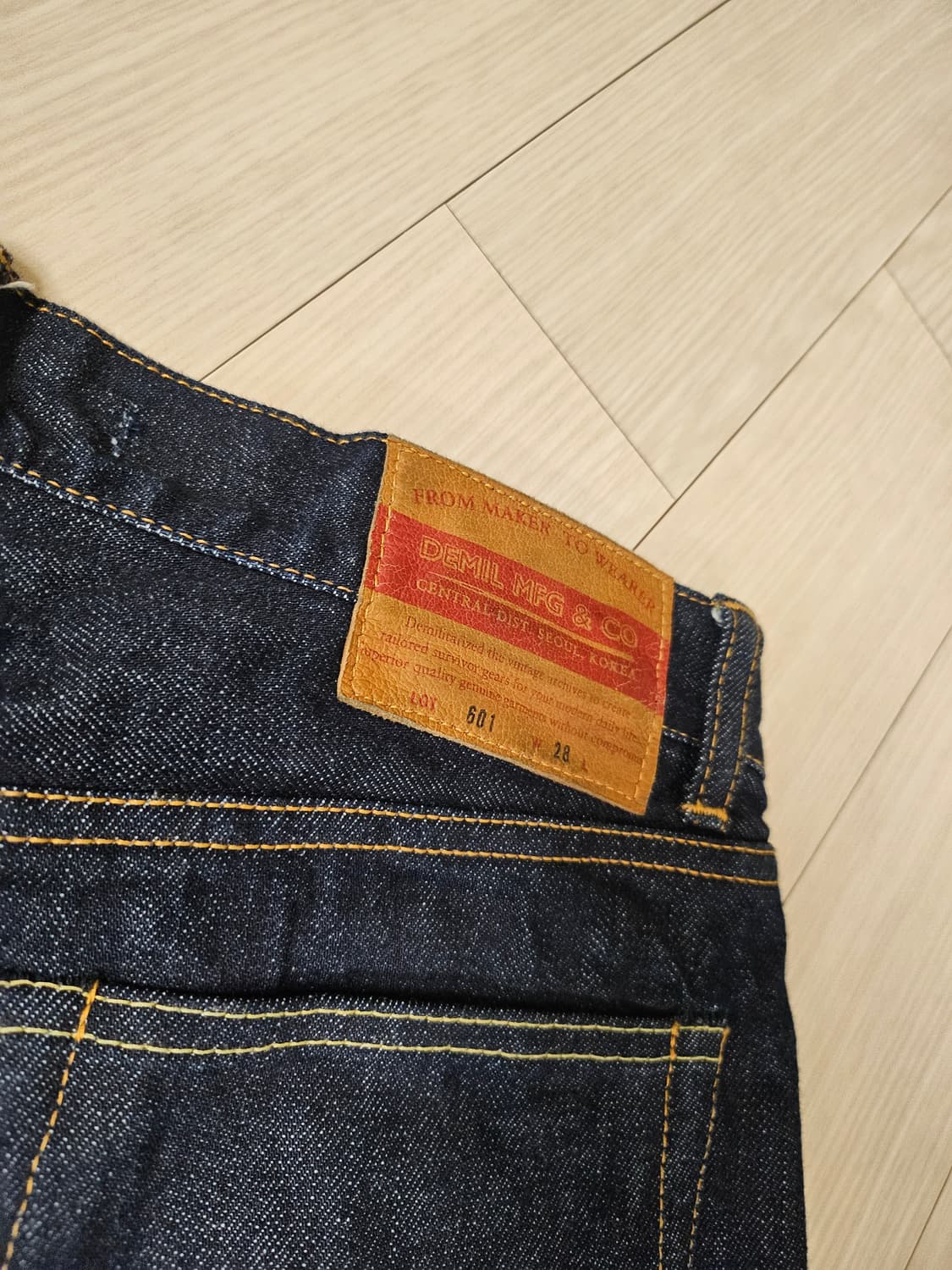 브랜디드 X 데밀 셀비지 한정판 데님/ 28사이즈 상품이미지4