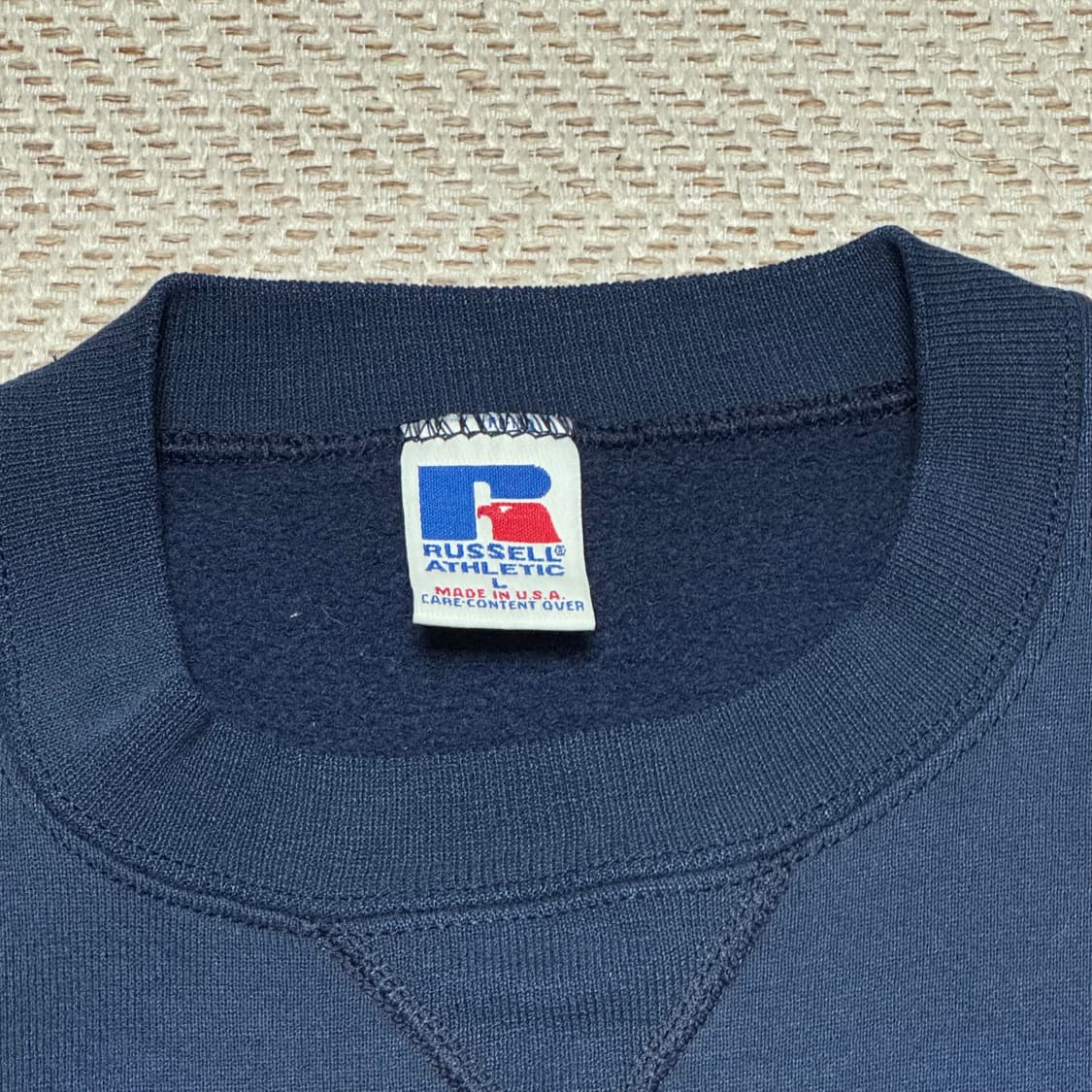 (L)90s Russell Athletic 러셀 애슬레틱 네이비 맨투맨 상품이미지2