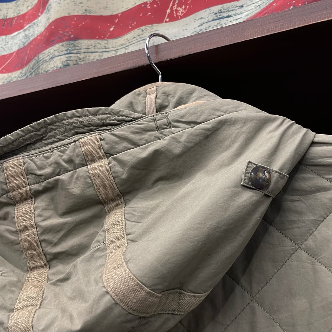 90s 폴로 랄프로렌 퀼팅 후드 탈부착 유틸리티 포켓 거너 자켓 상품이미지8