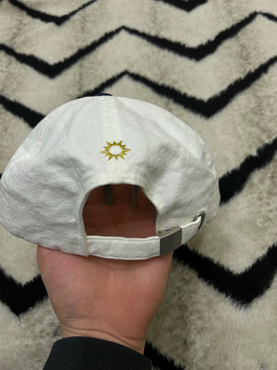 헬로선라이즈 6패널 캡/화이트네이비 상품이미지3