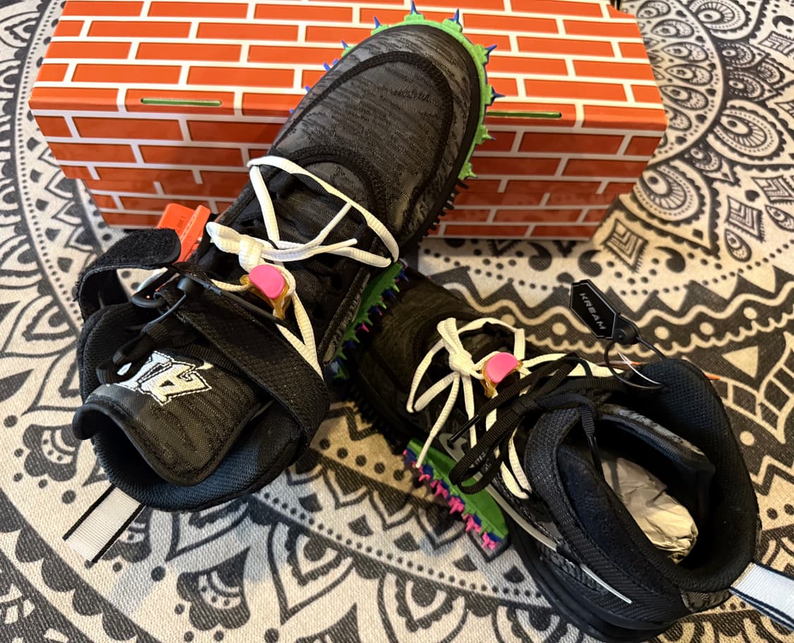 Nike xOff-white Air force 1 Mid sp Black 상품이미지7